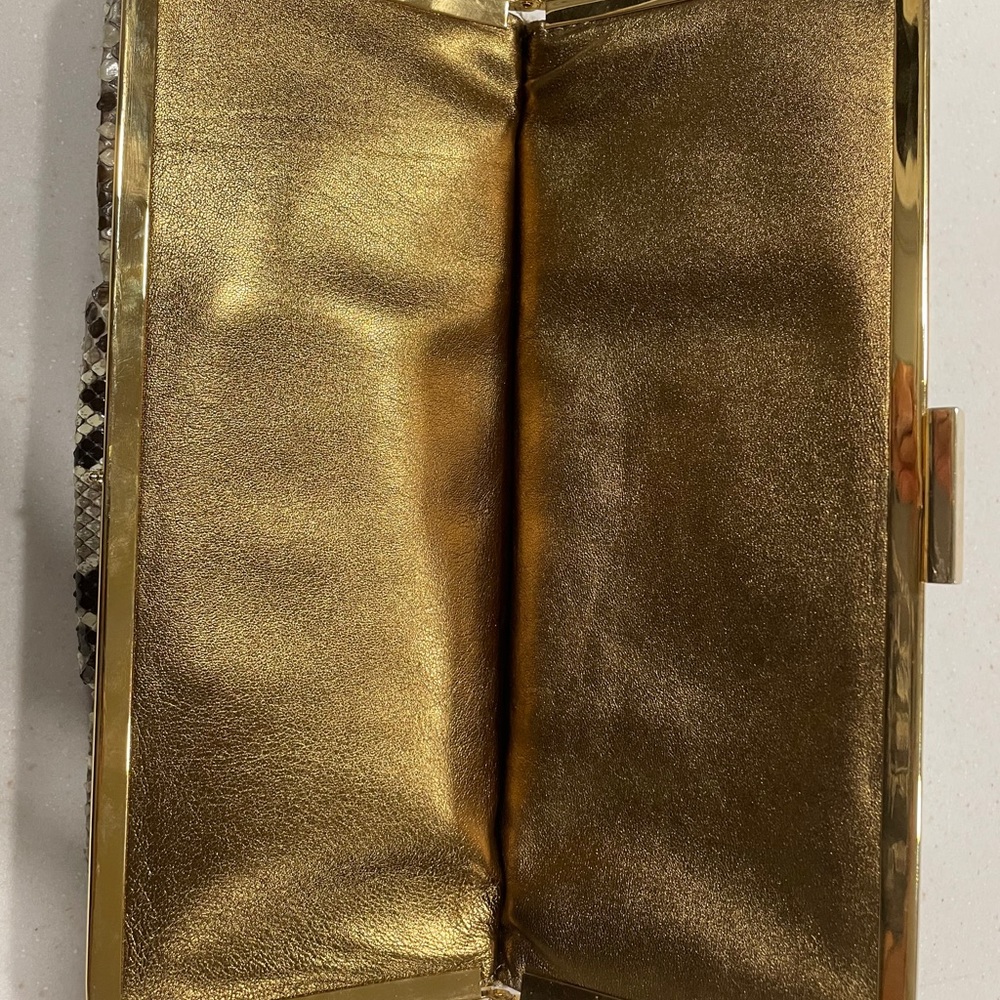 MICHAEL KORS REAL PYTHON CLUTCH BRAND NEW - Picture 12 of 14